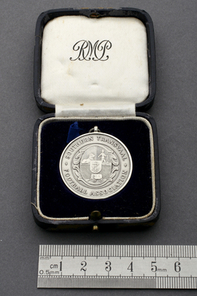 Sterling Silver Football Medallion, Southern Transvaal Football Association - Royal Mint Pretoria